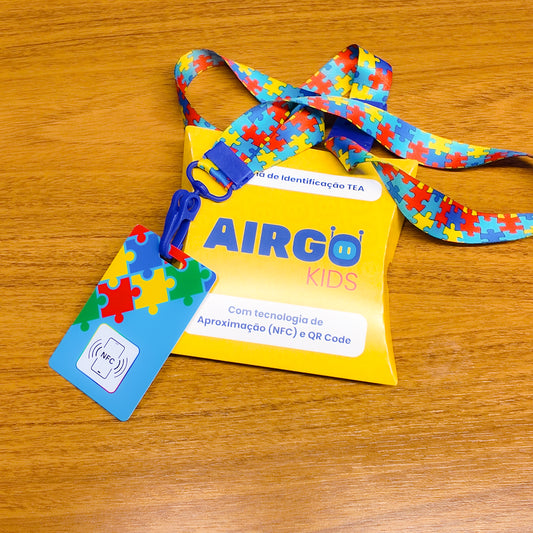 Crachá de identificação TEA com Aproximação e QR Code