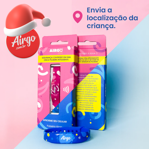 Airgo Kids  -  Pulseira com Aproximação e QR Code